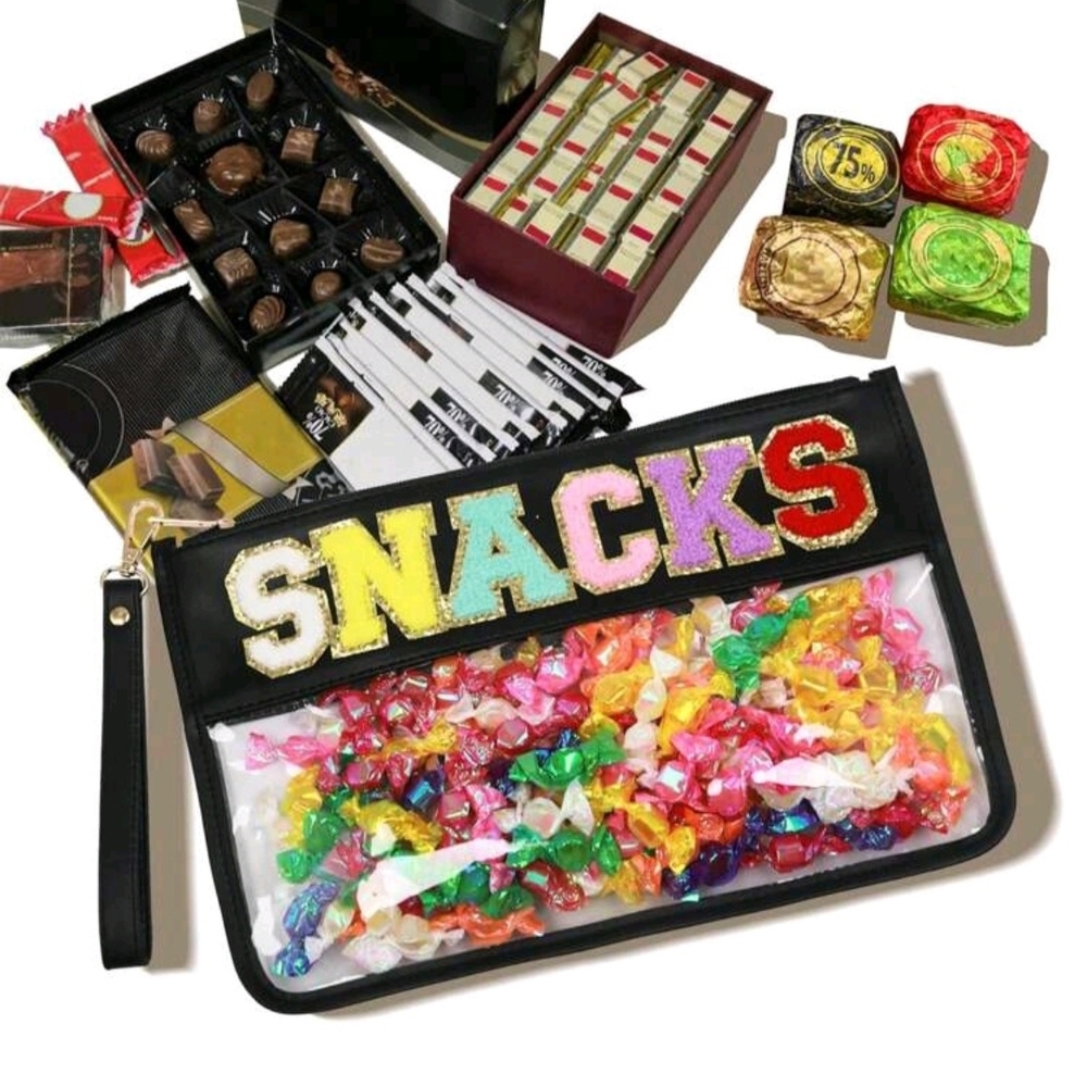 Clear Snack Holder with Colorful Lettering - Picture 2 of 3